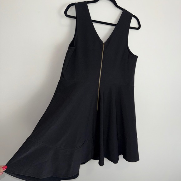 Lulus Black Sleeveless Square Neck Fit and Flare Zipper Dress Plus Size 2X - Picture 5 of 10